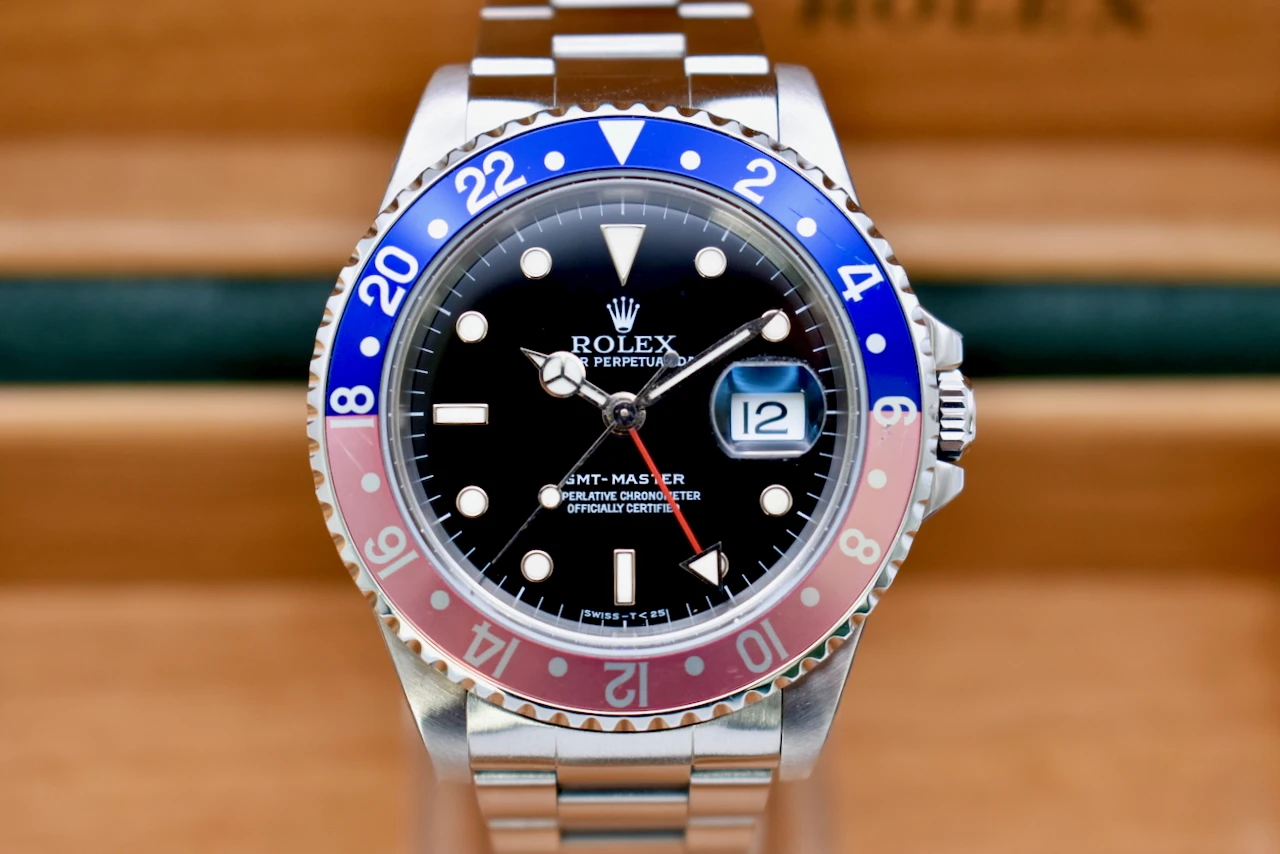 Rolex GMT Master Stainless Steel Pepsi Watch 16700 | 1998 Box & Papers