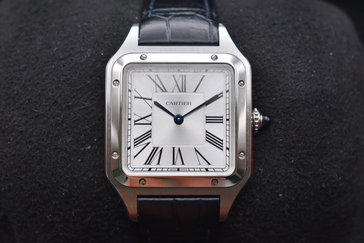 Cartier Santos Dumont Large Stainless Steel Watch WSSA0022 | 2025 Box & Papers