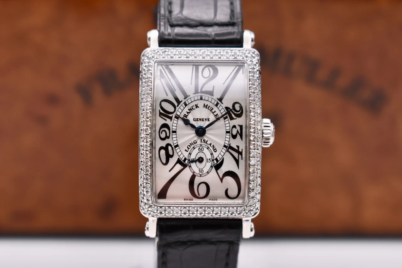 Franck Muller Long Island 18ct White Gold Diamond Set Watch 900 S6 D | B & P