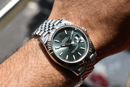 Rolex Datejust 41mm Stainless Steel Mint Green Watch 126334 | 2026 Unworn