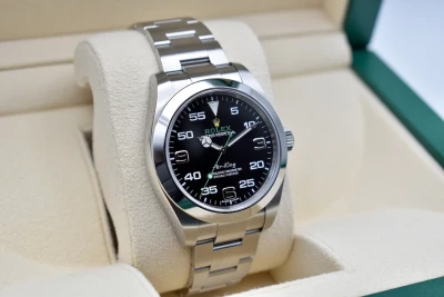 Rolex Air-King Bloodhound Stainless Steel Watch 116900 | 2020 Box & Papers