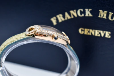 Franck Muller Cintrée Curvex 23mm Diamond Heart Gold Watch 2250 QZ HJ | B&P