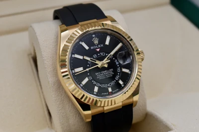 Rolex Skydweller 18K Yellow Gold Oysterflex Watch 336238 | 2025 Box & Papers