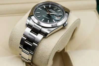 Rolex Datejust 41mm Mint Green Stainless Steel Watch 126300 | 2026 B & P