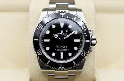Rolex Submariner Stainless Steel Black Dial Watch 114060 | 2017 Box & Papers
