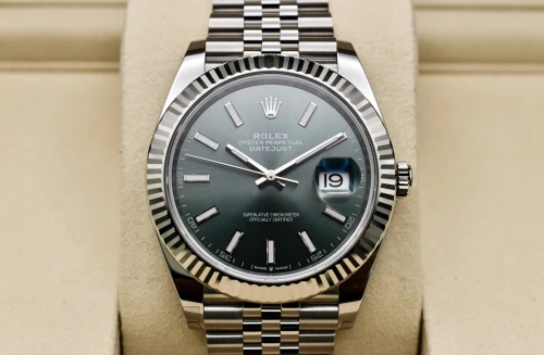 Rolex Datejust 41mm Stainless Steel Mint Green Watch 126334 | 2026 Unworn