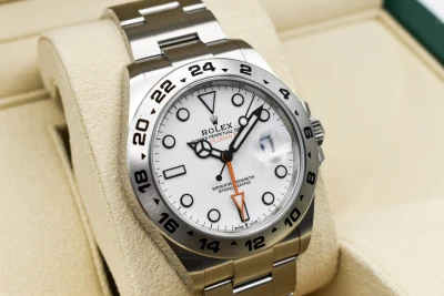 Rolex Explorer ll Polar White Stainless Steel Watch 226570 | 2022 Unworn