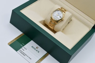 Rolex Datejust 31 18k Gold Mother Of Pearl Watch 178278 | 2014 B&P