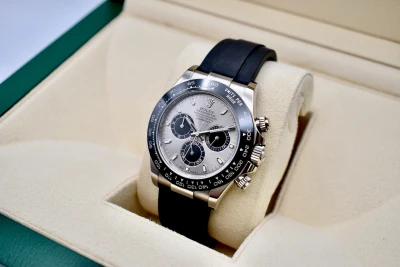 Rolex Daytona Oysterflex 18K White Gold Ghost Dial Watch 116519LN | 2020 B&P