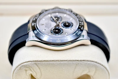 Rolex Daytona Oysterflex 18K White Gold Ghost Dial Watch 116519LN | 2020 B&P