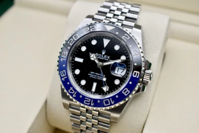 Rolex GMT Master ll Batgirl Stainless Steel Watch 126710BLNR | Box & Papers