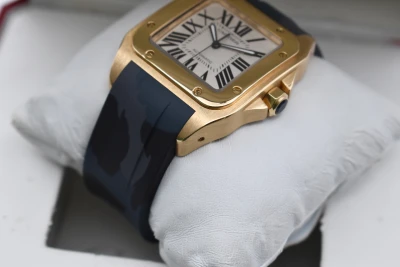 Cartier Santos 100 XL 18ct Yellow Gold Watch W20071Y1 | Box & Papers