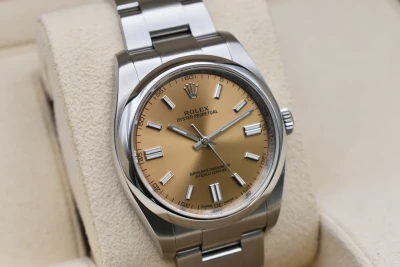 Rolex Oyster Perpetual 36 Stainless Steel White Grape Watch | 2017 Box & Papers