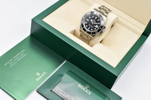 Rolex Seadweller 43 Stainlesss Steel Black Dial Big Red Watch 126600 | B&P