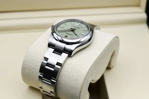 Rolex Oyster Perpetual Ladies Pistachio Stainless Steel Watch 277200 | 2026 Unworn
