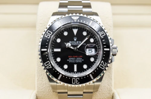 Rolex Seadweller 43 Stainlesss Steel Black Dial Big Red Watch 126600 | B&P