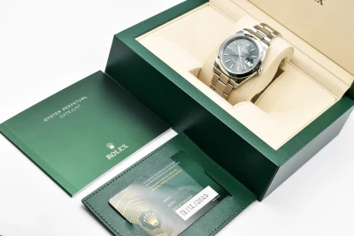 Rolex Datejust 41mm Mint Green Stainless Steel Watch 126300 | 2026 B & P