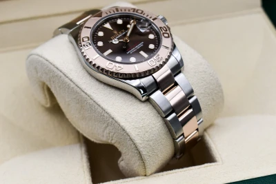 Rolex Yacht-Master 37 Steel & 18k Rose Gold Choco Dial Watch 268621 | 2020 B & P