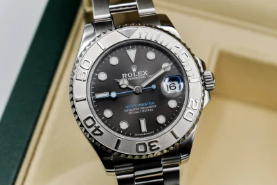 Rolex Yachtmaster 37 Stainless Steel Slate Dial Watch 268622 | 2020 B&P