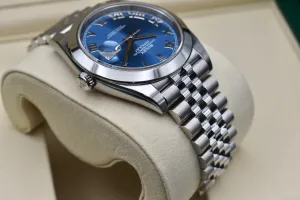 Rolex Datejust 41 Stainless Steel Blue Azzurro Watch 126300 | 2026 Unworn