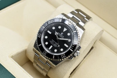 Rolex Submariner Stainless Steel Black Dial Watch 114060 | 2017 Box & Papers