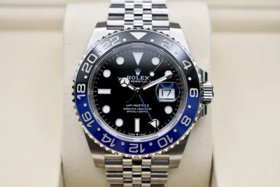 Rolex GMT Master ll Batgirl Stainless Steel Watch 126710BLNR | Box & Papers