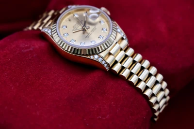 Rolex Datejust 26mm 18ct Gold Diamond Watch 69238 | 1995 Box & Papers