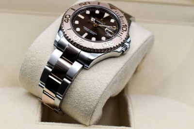 Rolex Yacht-Master 37 Steel & 18k Rose Gold Choco Dial Watch 268621 | 2020 B & P