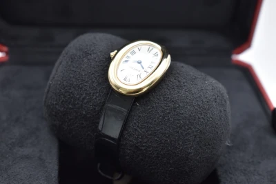 Cartier 18k Yellow Gold Baignoire Ladies Watch WGBA0042 | 2026 Unworn