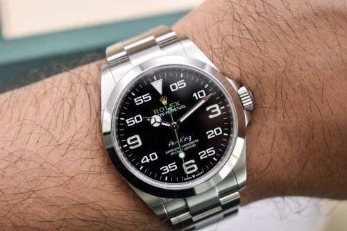 Rolex Air-King Stainless Steel Black Dial Watch 126900 | 2022 B&P