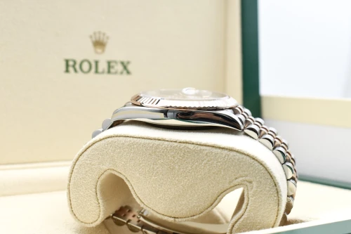 Rolex Datejust 41 Stainless Steel & Rose Gold Motif Dial Watch 126331 | B&P