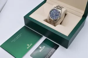 Rolex Skydweller Stainless Steel Blue Dial Watch 326934 | 2021 Box & Papers