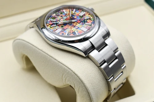 Rolex Oyster Perpetual Stainless Steel Jubilee-Motif Dial Watch 134300 | 2026 B&P