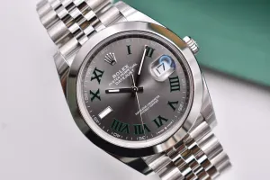 Rolex Datejust 41 Stainless Steel Wimbledon Watch 126300 | 2026 Unworn