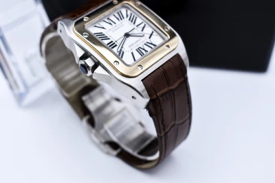 Cartier Santos 100 XL 38mm Steel & 18ct Gold Watch 2656 | 2016 Papers