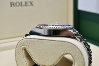 Rolex GMT Master ll Batgirl Stainless Steel Watch 126710BLNR | Box & Papers