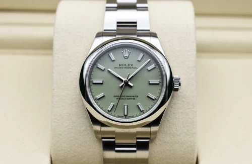 Rolex Oyster Perpetual Ladies Pistachio Stainless Steel Watch 277200 | 2026 Unworn