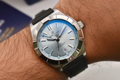 Breitling Chronomat GMT Stainless Steel Ice Blue Watch P32398 | 2023 B&P