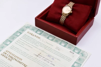 Rolex Datejust 26mm 18ct Gold Diamond Watch 69238 | 1995 Box & Papers