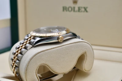 Rolex Datejust 41 Steel & 18k Gold Wimbledon Dial Watch 126333 | 2025 B&P