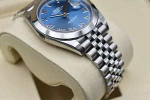 Rolex Datejust 41 Stainless Steel Blue Azzurro Watch 126300 | 2026 Unworn