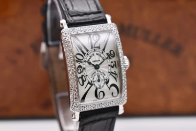 Franck Muller Long Island 18ct White Gold Diamond Set Watch 900 S6 D | B & P