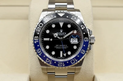 Rolex GMT Master ll Batman Stainless Steel 40mm Watch 116710BLNR | Box & Papers