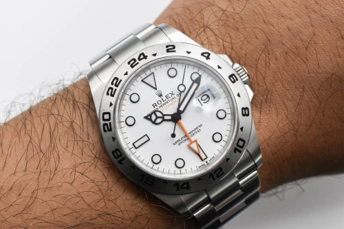 Rolex Explorer 2 Stainless Steel Polar White Dial Watch 226570 | 2026 Unworn