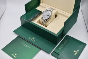 Rolex Datejust 41 Stainless Steel Wimbledon Watch 126300 | 2026 Unworn