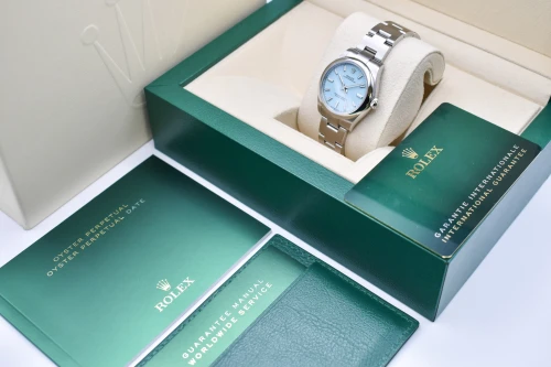 Rolex Oyster Perpetual 31mm Stainless Steel Tiffany Dial Watch 277200 | 2026 Unworn