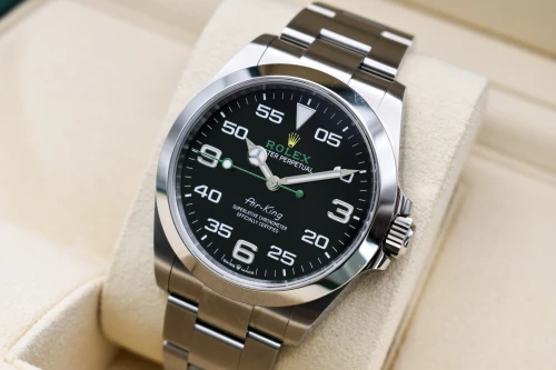 Rolex Air-King Stainless Steel Black Dial Watch 126900 | 2022 B&P