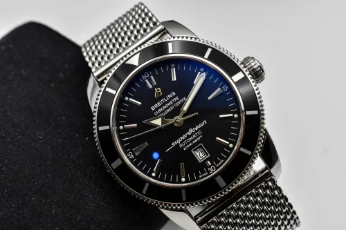 Breitling Supeocean Heritage 46 Stainless Steel Black DIal Watch A17320 | B&P
