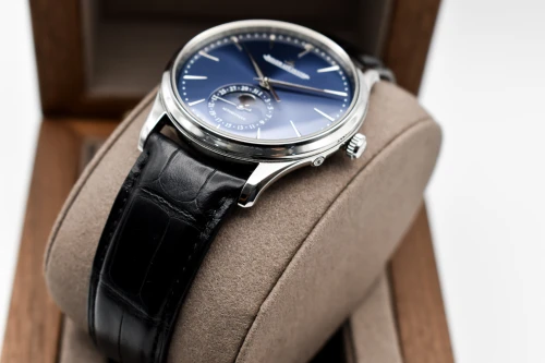 Jaeger LeCoultre Master Ultran Thin Moon Stainless Steel Blue Dial Watch Q1368480 | B&P