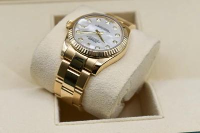 Rolex Datejust 31 18k Gold Mother Of Pearl Watch 178278 | 2014 B&P